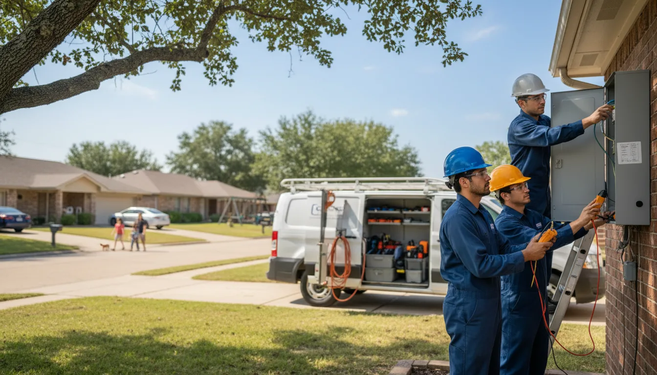 Certified electrician providing emergency electrical services in Olivia, MN